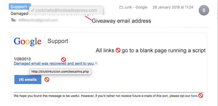 Emails designed to fool you.